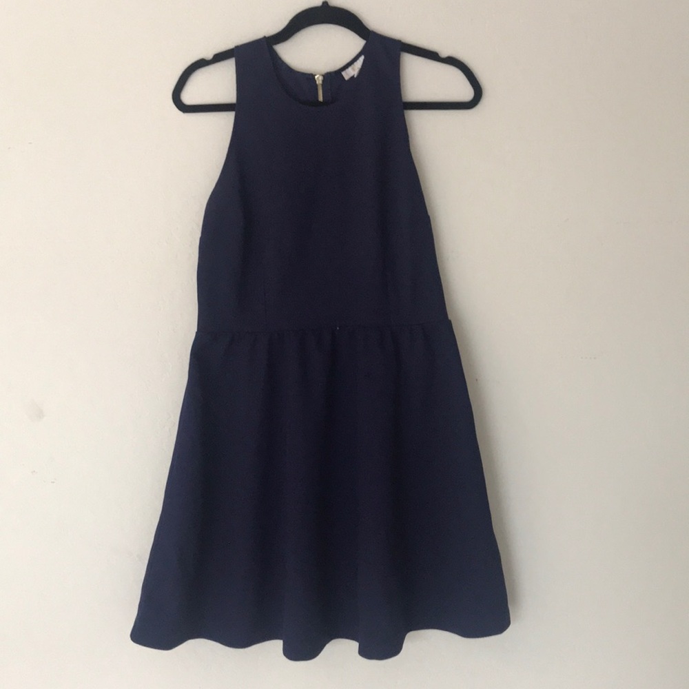 Navy skater dress